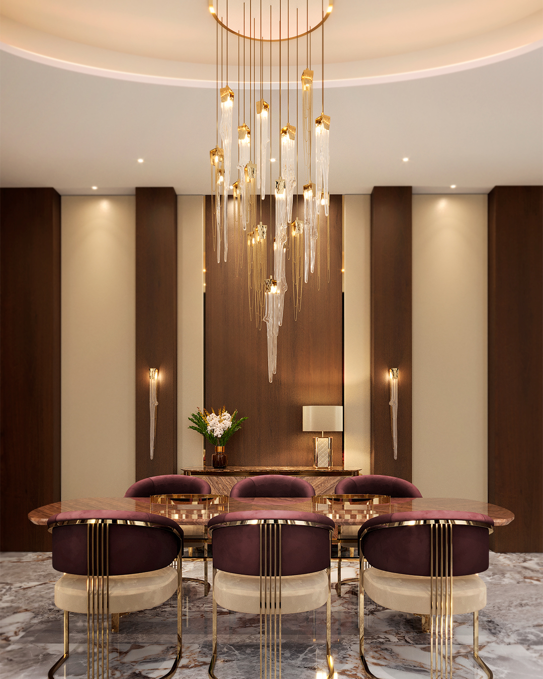 /storage/Luxury brass and crystal Stala Pendant with intricate stalactite-inspired design, a sophisticated modern lighting piece that exudes elegance and timeless charm.
