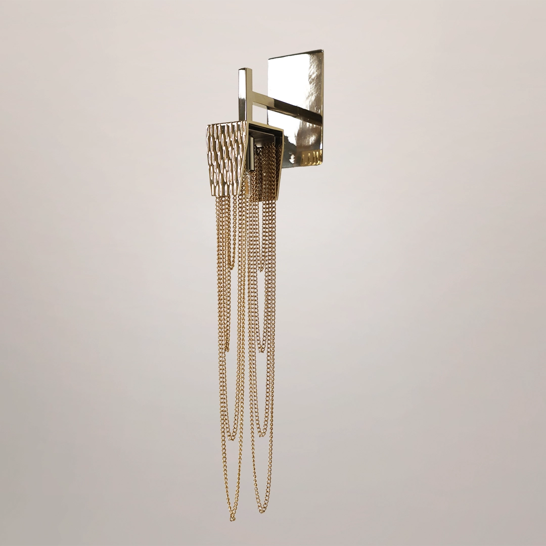 /storage/Luxury brass Stala Wall Light with crystal details, inspired by stalactites, handcrafted for modern elegant interiors.