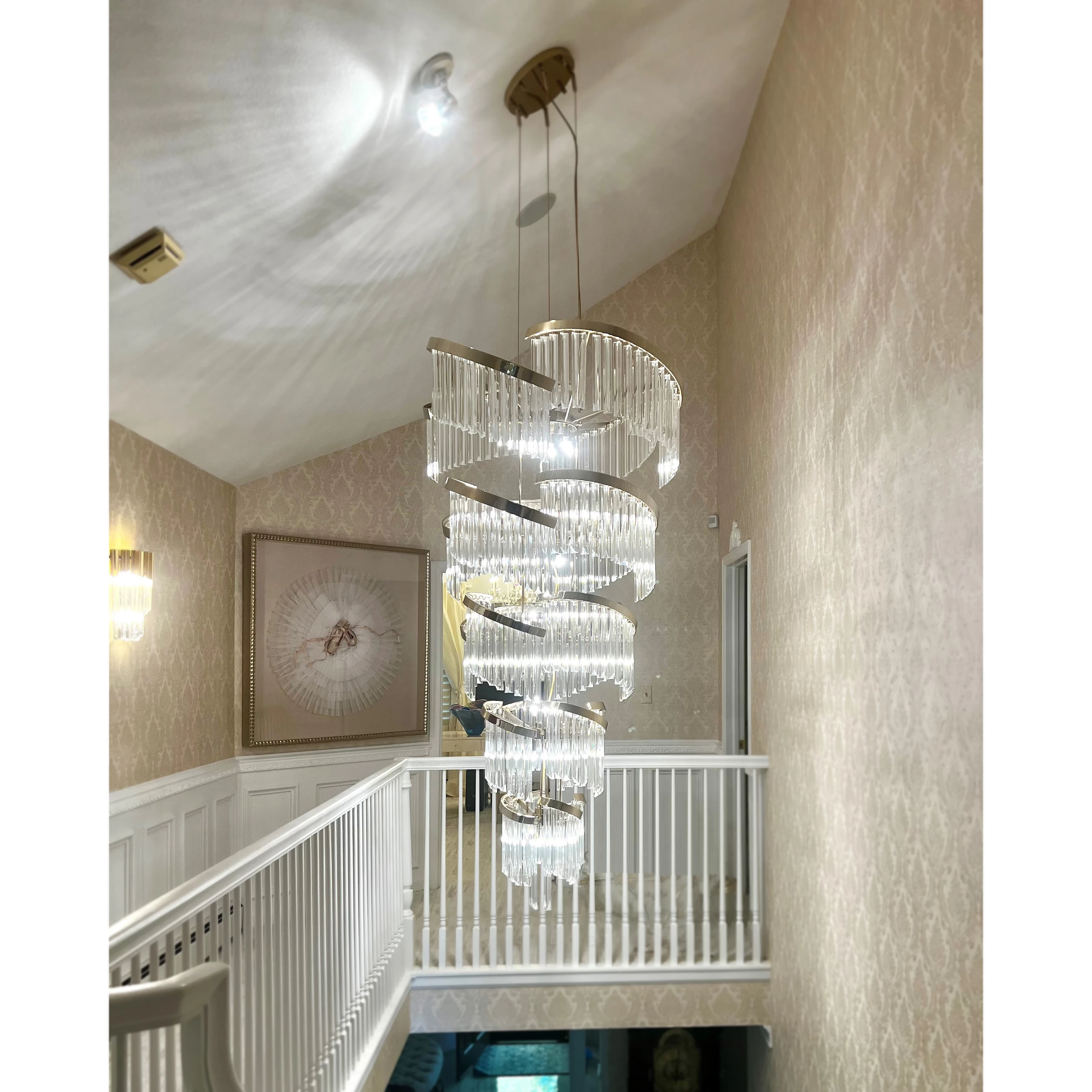 /storage/castro lighting Twist suspension art deco chandelier