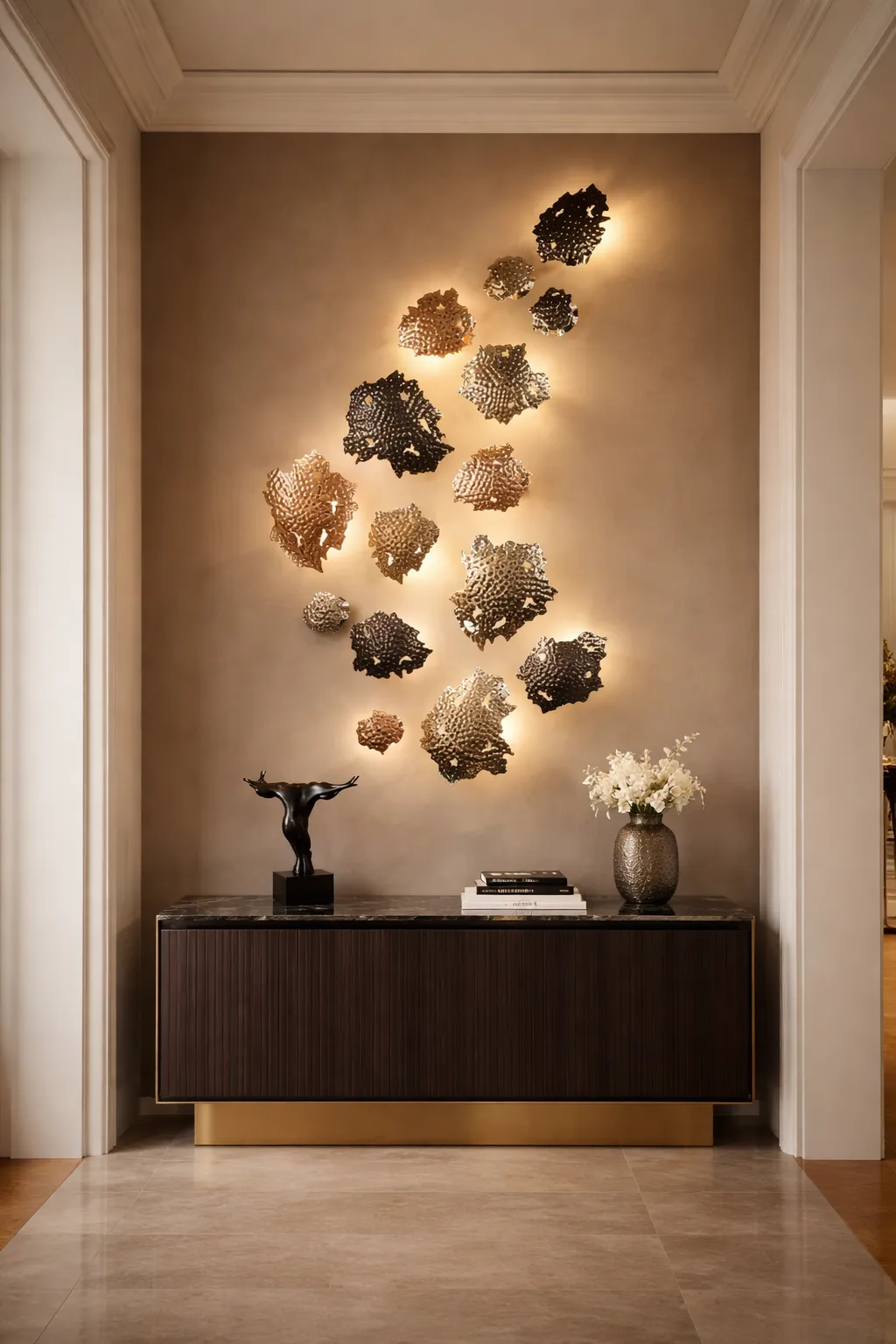 /storage/Castro Lighting Magma Wall Light Brass Gold Plated