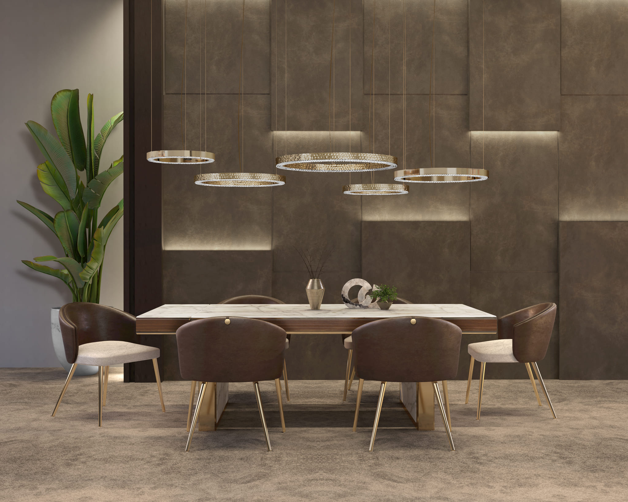 Castro Ambience in shades of Pantone Color of the Year, featuring Metis Suspension and Sedere Chair