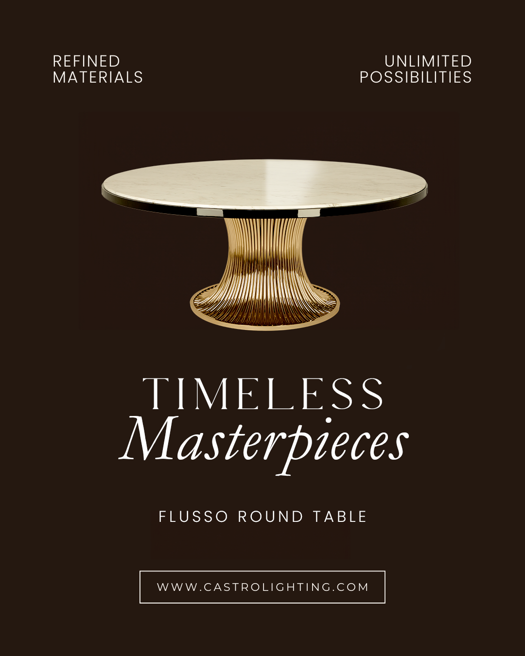 Flusso Round Dining Table