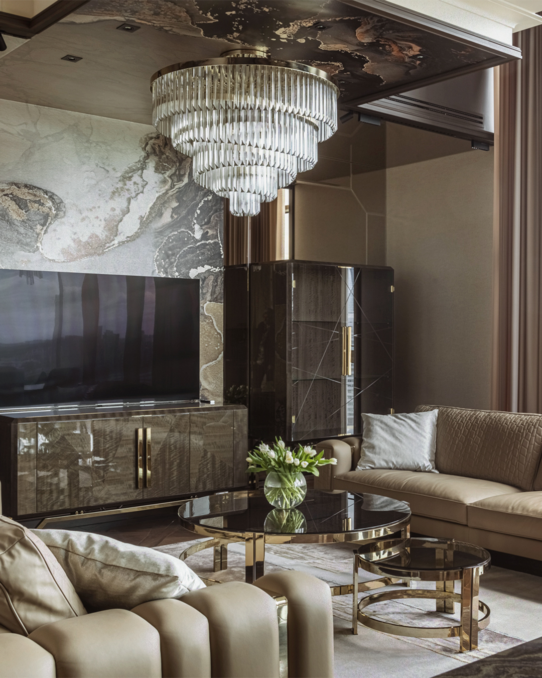 Project by Marina Putilovskaya featuring the Royal Suspension and the Marie Center Table