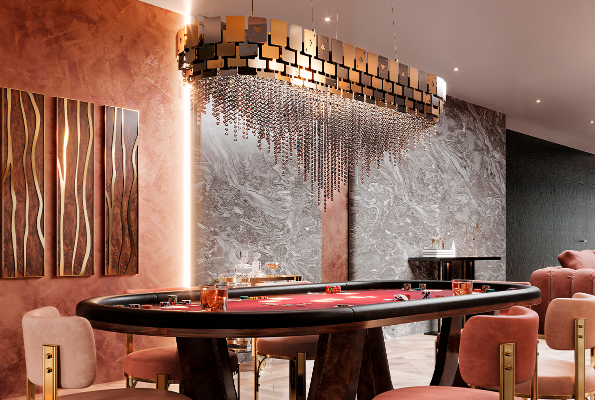 Mondrian Poker Chandelier