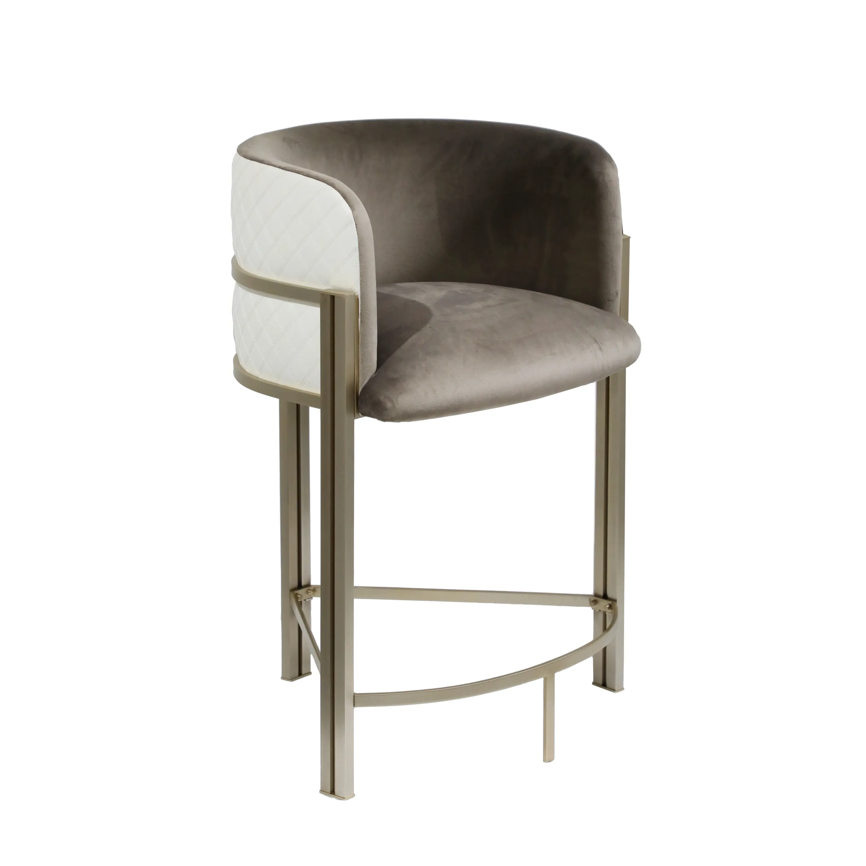 /storage/Luxury brass bar chair with elegant upholstery and soft curves, inspired by Marie Antoinette’s opulent style, by Castro Lighting