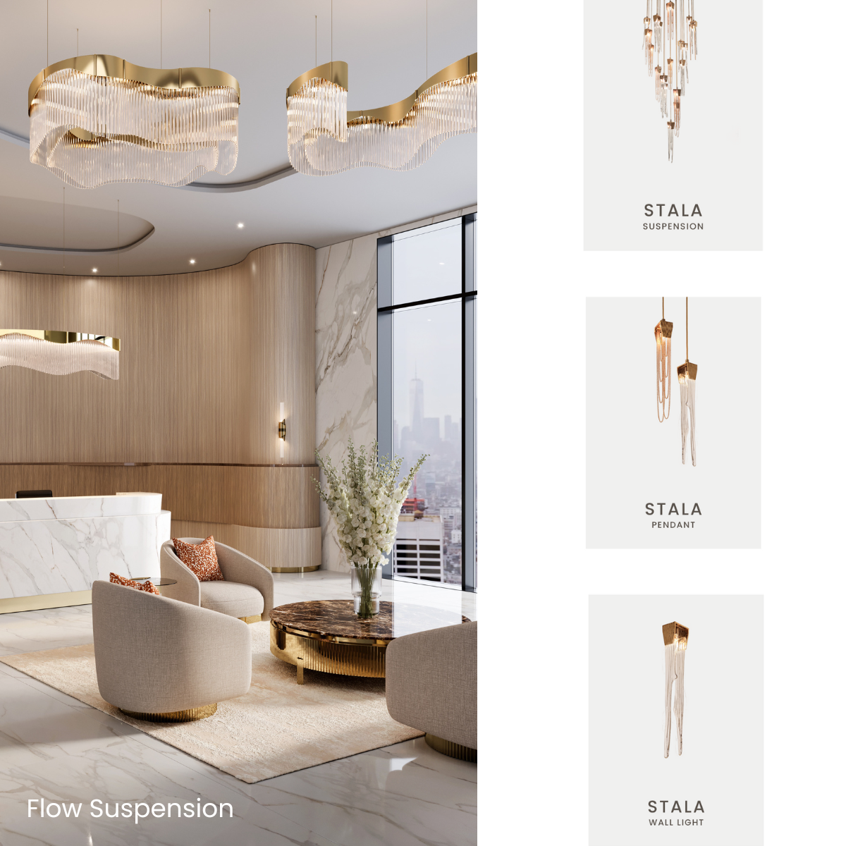 Flow Suspension and Stala Collection