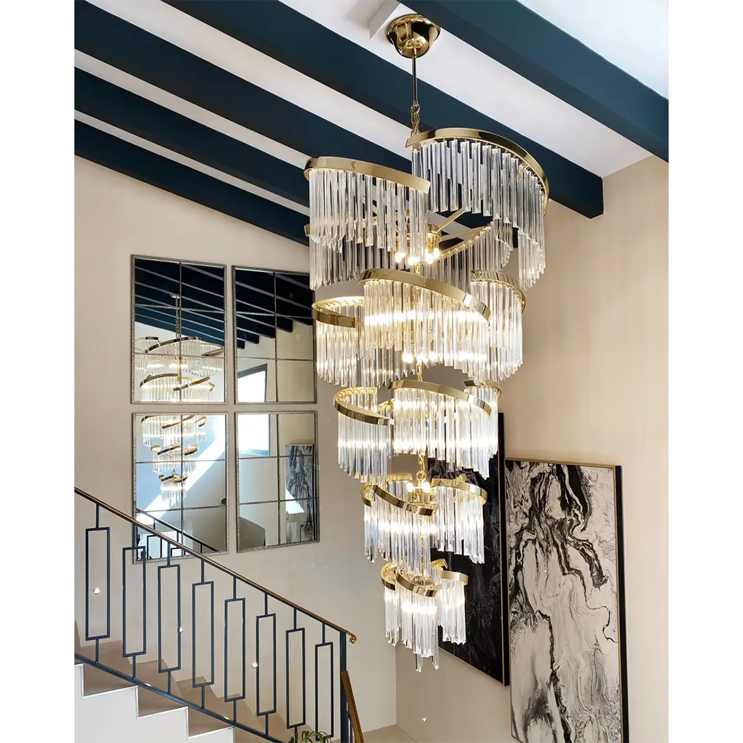 /storage/castro lighting Twist suspension art deco chandelier