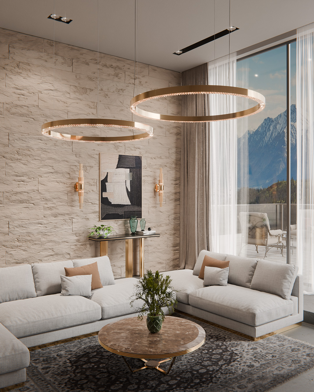 Embrace these colours through rich upholstery, exquisite center tables, or the bold lines of an elegant console table. These rich tones will set the stage for a home that’s not only stylish but also a place of refuge, relaxation, and warmth.