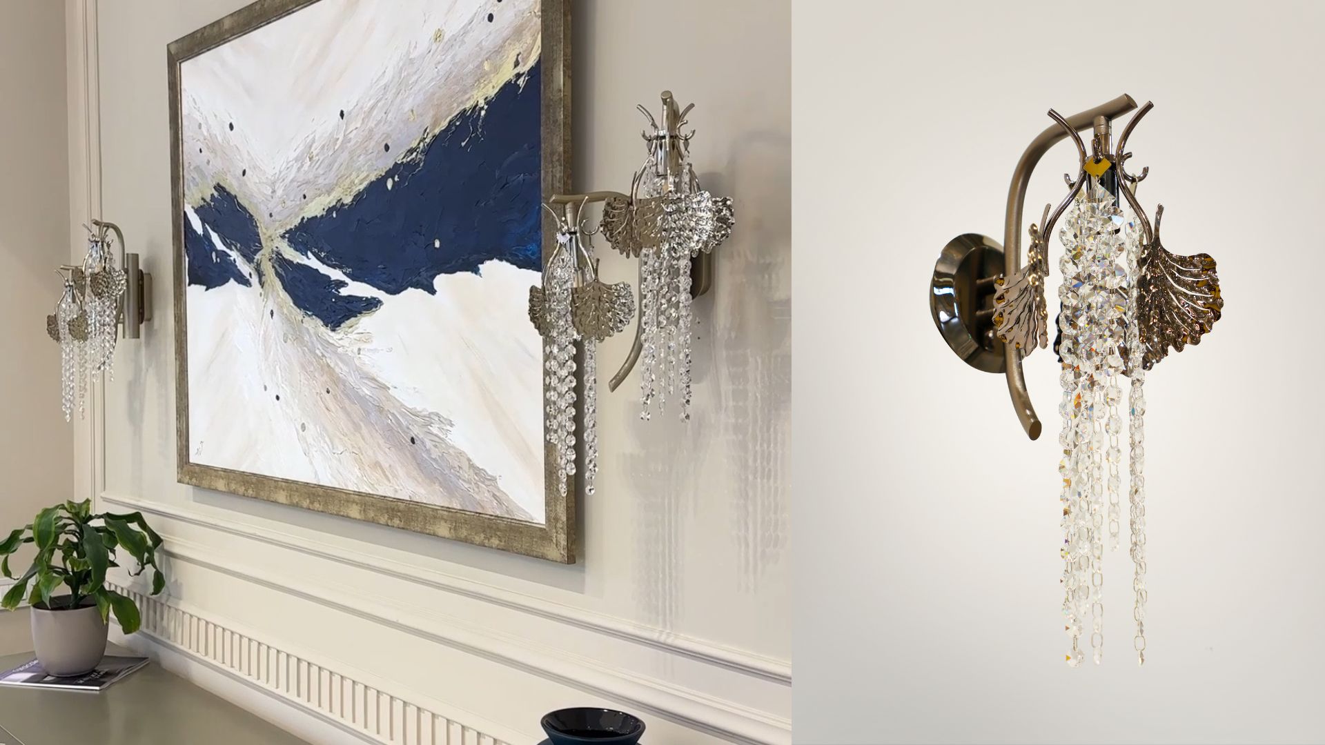 Elegant wall light with classic inspiration enhancing warmth and architectural detail